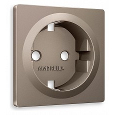 Накладка для розетки с заземлением ambrella volt quant ap6360